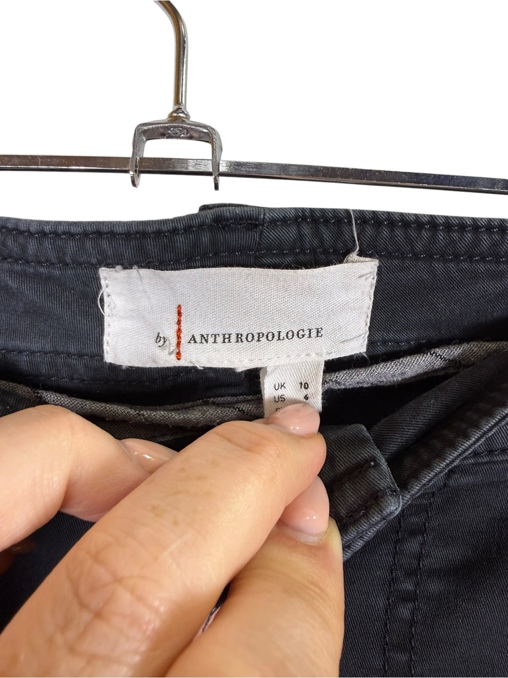 Anthropologie The Richie Slim Utility Cargo Jogger Faded Black Size 6 - Picture 4 of 7